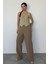 Haki Yüksek Bel Kadın Palazzo Pantolon MG2506 2