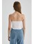 Baskılı Fitilli Kaşkorse Straplez Bluz B3998AX23HS 12