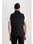 Fit Su İtici Rüzgar Geçirmez Slim Fit Dar Kesim Fermuarlı Şişme Sporcu Yelek B2069AX24SP 16