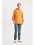 %100 Pamuk Comfort Regular Fit Rahat Kalıp Kapüşonlu Kanguru Cepli Basic Düz Sweatshirt B4446AX24SP 15