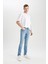 Pedro Slim Fit Dar Kalıp Normal Bel Dar Paça Jean Pantolon B3624AX24SP 7