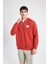 Oversize Geniş Kalıp Kapüşonlu Sırt Baskılı Sweatshirt B4803AX24SP 15