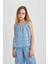Kız Çocuk Desenli Askılı Bluz B5066A824HS 9