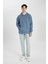Comfort Regular Fit Rahat Kalıp Kapüşonlu Kanguru Cepli Basic Düz Sweatshirt B4446AX24SP 15