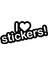 I Love Özel Yeni Stickers Oto Özel Yeni Sticker Siyah 30 x 15 cm 1
