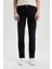 Carlo Skinny Fit Ekstra Dar Kalıp Normal Bel Ekstra Dar Paça Siyah Jean Pantolon S2285AZ24SP 9