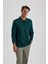 Regular Fit Polo Yaka Pike Basic Düz Sweatshirt B1869AX23AU 15