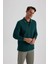 Regular Fit Polo Yaka Pike Basic Düz Sweatshirt B1869AX23AU 17