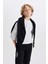Erkek Çocuk Bisiklet Yaka Selanik Kumaş Basic Düz Sweatshirt B5308A823WN 7