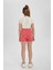 Kız Çocuk Beli Lastikli Basic Düz Şort 12