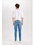 Carlo Skinny Fit Ekstra Dar Kalıp Normal Bel Ekstra Dar Paça Jean Pantolon B4672AX24SP 14