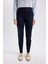 Sigaret Saten Kumaş Pantolon Lacivert Normal Bel Basic Düz Beli Lastikli Düz Paça J8743AZ24SM 6