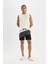 Fit Regular Fit Baskılı Esnek Dokulu Sporcu Kısa Boy Deniz Şortu B5997AX24HS 7