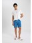 Fit Regular Fit Baskılı Kısa Boy Deniz Şortu B5991AX24HS 6