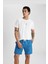 Fit Regular Fit Baskılı Kısa Boy Deniz Şortu B5991AX24HS 8