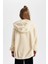 Kız Çocuk Oversize Geniş Kalıp Kapüşonlu Pelüş Sweatshirt B2285A823WN 20