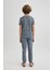Erkek Çocuk Desenli Kısa Kollu Pijama Takımı B5542A824Sp 12