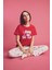 Fall in Love Regular Fit Baskılı Kısa Kollu Pijama Takımı B6207AX24SP 11