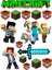 Yenilebilir Şekerli Kağıt Baskısı Cupcake ve Pasta Resim Baskı Minecraft Temalı 27 1
