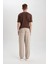 Gabardin Pantolon Baggy Fit Bol Rahat Kesim Cepli Düz Paça B4762AX24SP 12