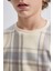 Erkek Çocuk Bisiklet Yaka Desenli Flanel Sweatshirt B5390A823WN 11