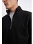 Comfort Regular Fit Rahat Kalıp Fermuarlı Dik Yaka Basic Düz Sweatshirt X7405AZ24SP 9