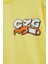 Sarı Kaykay Baskılı Yazılı Erkek Çocuk Bisiklet Yaka Tişört 20915 2