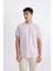 %100 Pamuk New Regular Fit Bisiklet Yaka Basic Düz Kısa Kollu Tişört V7699AZ24SP 8