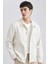 Regular Fit Polo Yaka Keten Karışımlı Düğmeli Cepli Yazlık Gömlek Ceket B4529AX24SP 7