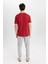 Regular Fit Pijama Takımı Basic Düz Kısa Kollu Üst Beli Lastikli Uzun Alt B7277AX24SP 11