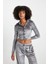 Fitted Kadife Uzun Kollu Crop Gömlek B6530AX23WN 14