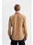 Slim Fit Dar Kesim Pamuklu Basic Düz Uzun Kollu Gömlek A4644AX24SP 11