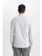 Slim Fit Dar Kesim Polo Yaka Petek Dokulu Uzun Kollu Gömlek B6476AX24SP 11