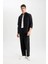 Pantolon Relax Fit Beli Bağcıklı Cepli Basic Düz Düz Paça B7336AX23WN 11