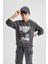 Erkek Çocuk Kapüşonlu Baskılı Kalın Sweatshirt B5862A823CW 10