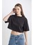 Coool Loose Fit Bisiklet Yaka Basic Düz Kısa Kollu Tişört X2381AZ24SM 9