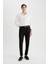 Twill Yazlık Kumaş Pantolon Tapered Fit Normal Kesim Cepli Basic Düz Keten Karışımlı Duble Paça B6585AX24SP 9