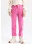 Kız Çocuk Baskılı Beli Bağcıklı Lastikli Paça Cepli Jogger Eşofman Altı 10