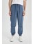 Jogger Gabardin Pantolon Regular Beli Bağcıklı Cepli Lastikli Paça B7493AX24SP 9
