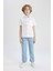 Erkek Çocuk Straight Fit Düz Paça Basic Düz Jean Pantolon B5740A824SM 7