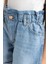 Kız Çocuk Paperbag Jean Şort 12