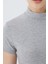 Balıkçı Yaka Kısa Kol Kadın Body T-Shirt 2046 4