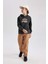 Erkek Çocuk Antrasit Regular Fit Düz Kesim Basic Düz Kapüşonlu Sweatshirt B7821A8NS 7
