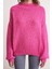 6700 Kadın Dik Yaka Balon Triko Kazak Fuşya 4