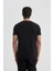 Slim Fit Dar Kesim Bisiklet Yaka Kısa Kollu Basic Düz Siyah Tişört M6608AZ24SP 12