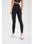 Fit Siyah Yüksek Bel İçi Yumuşak Tüylü Beli Saran Basic Sporcu Tayt W8206AZ24SP 16