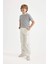 Erkek Çocuk Kargo Fit Düz Paça Jean Pantolon B5744A824SM 14