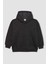 Erkek Çocuk Antrasit Regular Fit Düz Kesim Basic Düz Kapüşonlu Sweatshirt B7773A8NS 14