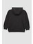 Erkek Çocuk Antrasit Regular Fit Düz Kesim Basic Düz Kapüşonlu Sweatshirt B7773A8NS 16