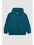 Erkek Çocuk Mavi Regular Fit Düz Kesim Basic Düz Kapüşonlu Sweatshirt B7773A8NS 16